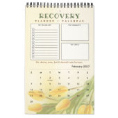 PERSONALIZED Recovery Quote Progress Gift Planner Kalender (Feb 2027)