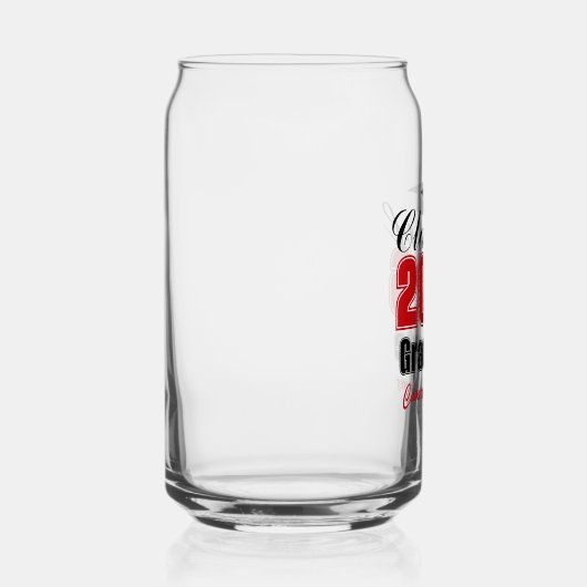 Personalized Red Class of 2026 Graduation Blikvorm Glas (Rechts)