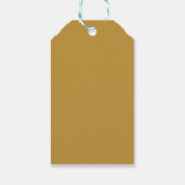 Personalized Red & Gold Christmas Tree Cadeaulabel (Achterkant)