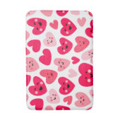 Personalized Red Heart Happy Valentine’s Day Lover Badmat (Voorkant Verticaal)