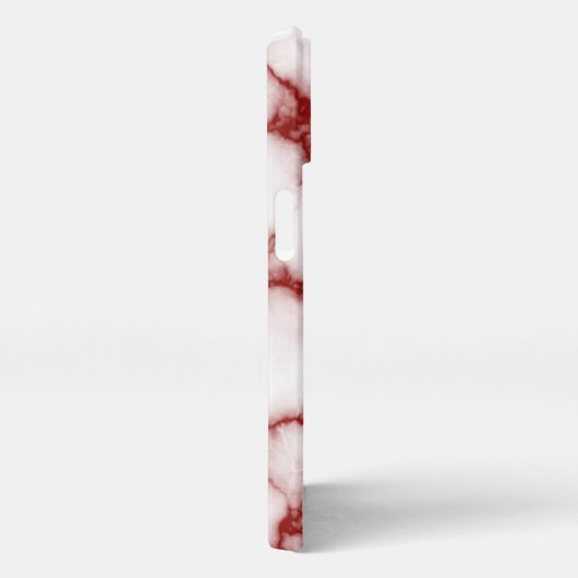 Personalized red marbled - iPhone hoesje (Rechterkant)