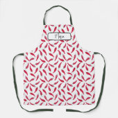 Personalized Red Pepper Apron Schort (Voorkant)