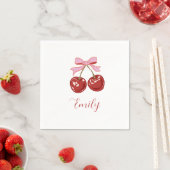 Personalized Red Pink Name Servet (Insitu)