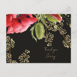 Personalized Red Poppy Briefkaart