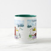 Personalized Red Trailer  Mug Mok (Midden)