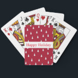 Personalized Red White Snowman Happy Holiday Speelkaarten<br><div class="desc">This is Personalized Red White Snowman Happy Holiday Playing Cards. It is great for Christmas holiday announcements and familiy cards. You can customized this playing card.</div>