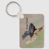 Personalized Red-Winged Blackbird Keychain (Voorkant)