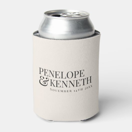 Personalized Rehearsal Dinner Favor Wedding Ivory Blikjeskoeler (Blikje Voorkant)