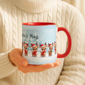 Personalized Reindeer Mug, Cute Christmas Gift, Cu Mok