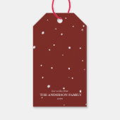 Personalized Reindeer “Oh Deer Christmas Is Here” Cadeaulabel (Achterkant)