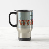 Personalized Reindeer Travel Mug, Custom Name, Chr Reisbeker (Links)