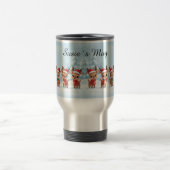 Personalized Reindeer Travel Mug, Custom Name, Chr Reisbeker (Center)