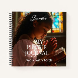 Personalized Religious photo prayer journal Notitieboek