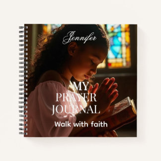Personalized Religious photo prayer journal Notitieboek
