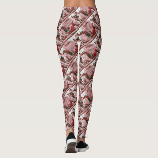 Personalized Repeating Photo Custom Leggings (Achterkant)