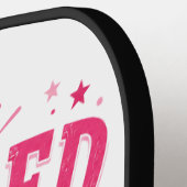 Personalized Retired & Ready to Dink Pink Pickleba Pickleball Paddle (Links Detail)