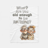 Personalized Retirement Gift, Cozy Custom Fleece Deken (Voorkant)