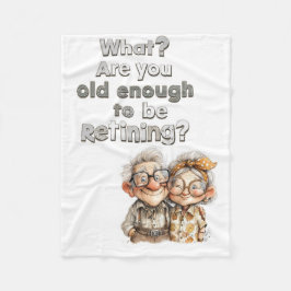 Personalized Retirement Gift, Cozy Custom Fleece Deken