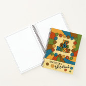 Personalized Retro 60s Music Inspired Design Notitieboek (Binnen)