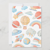 Personalized Retro Birthday Invitation  Kaart (Achterkant)