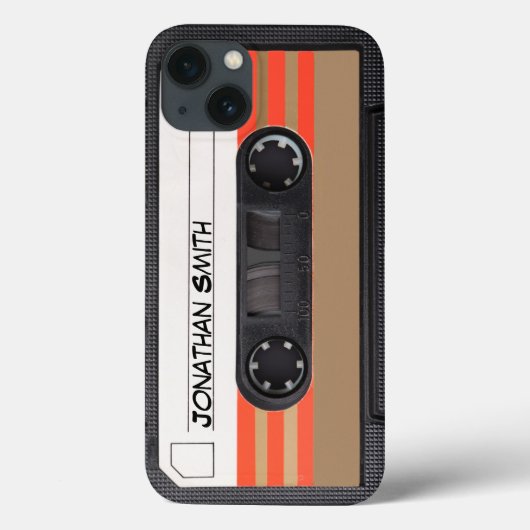 Personalized Retro Casette 80's Case-Mate iPhone Case (Achterkant)