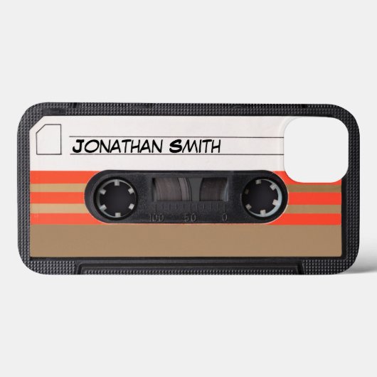 Personalized Retro Casette 80's Case-Mate iPhone Case (Achterkant (horizontaal))