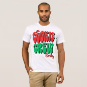 Personalized Retro Cookie Crew Christmas Matching T-shirt (Voorkant volledig)