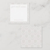 Personalized Retro Flower Note Card Notitiekaartje (Voorkant / Achterkant)