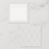 Personalized Retro Flower Note Card Notitiekaartje (Voorkant / Achterkant)