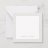 Personalized Retro Flower Note Card Notitiekaartje (Voorkant)