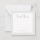 Personalized Retro Flower Notitiekaartje (Voorkant)