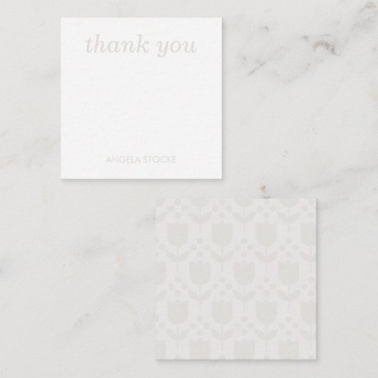 Personalized Retro Flower Notitiekaartje (Voorkant / Achterkant)