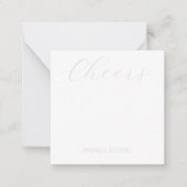 Personalized Retro Flower Notitiekaartje (Voorkant)