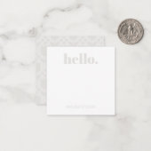 Personalized Retro Flower Notitiekaartje (Voorkant / Achterkant in situ)