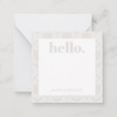 Personalized Retro Flower Notitiekaartje (Voorkant)