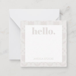 Personalized Retro Flower Notitiekaartje