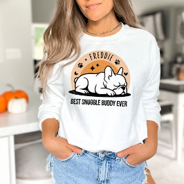 Personalized Retro Funny Hand Drawn French Bulldog Trui