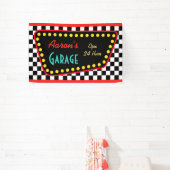 Personalized Retro Garage Sign  Spandoek (Insitu)