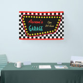 Personalized Retro Garage Sign  Spandoek (Beurs)