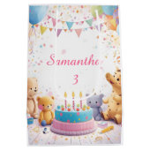 Personalized Retro Gift Bag Medium | Kids Birthday Cadeauzakje (Achterkant)