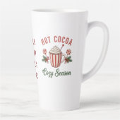 Personalized Retro Hot Cocoa Cozy Season Latte Mok (Rechts)