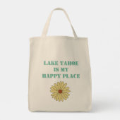 Personalized Retro Lake Tahoe California Bear  Tote Bag (Achterkant)