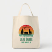 Personalized Retro Lake Tahoe California Bear  Tote Bag (Voorkant)
