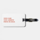 Personalized Retro Punta Cana Bagagelabel (Achterkant horizontaal)