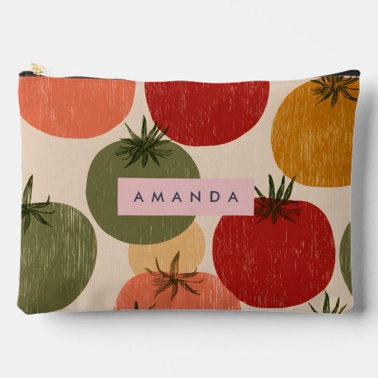 Personalized Retro Tomato Garden Style Etui (Voorkant)