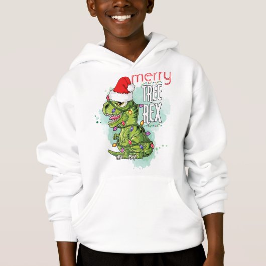 Personalized Rex-Mas Ugly Christmas Boys Sweater (Voorkant)