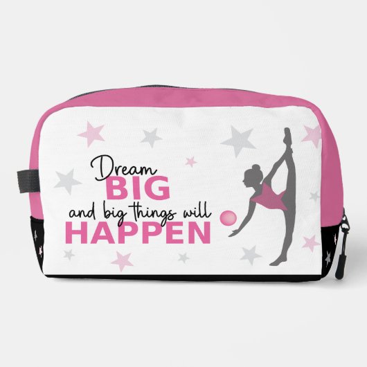 Personalized Rhythmic Gymnast Dream Big Case bag Toilettasje (Voorkant)