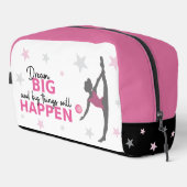Personalized Rhythmic Gymnast Dream Big Case bag Toilettasje (Rechterhoek)