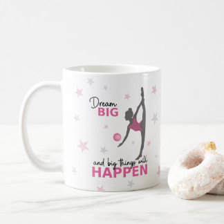 Personalized Rhythmic Gymnast Dream Big Coffee Mug Koffiemok
