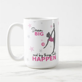 Personalized Rhythmic Gymnast Dream Big Coffee Mug Koffiemok